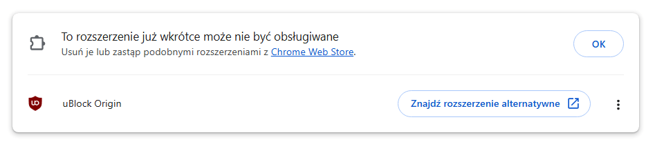 Problem z obsługą