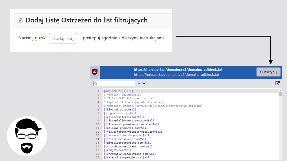  Lista ostrzeżeń CERT Polska